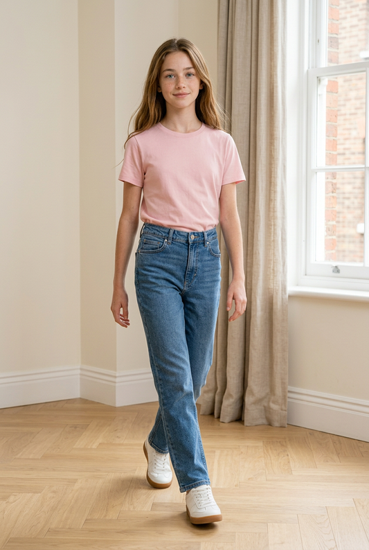 PRE ORDER ONLY - Bamboo Autic T-Shirt — Blush Pink