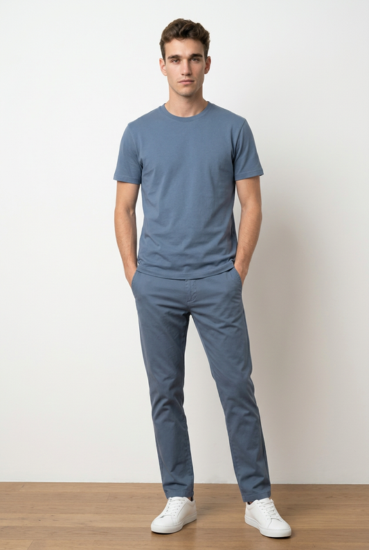 PRE ORDER ONLY - Bamboo Autic T-Shirt — Slate Blue