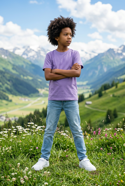 PRE-ORDER | Bamboo Sensory-Friendly T-Shirt | Soft Lilac — Kids