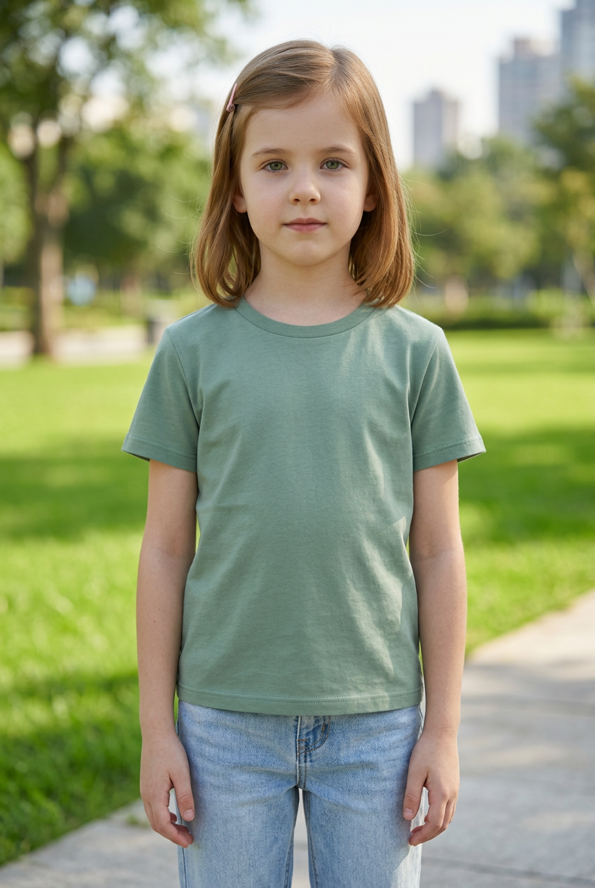 PRE-ORDER | Bamboo Sensory-Friendly T-Shirt | Sage Green — Kids