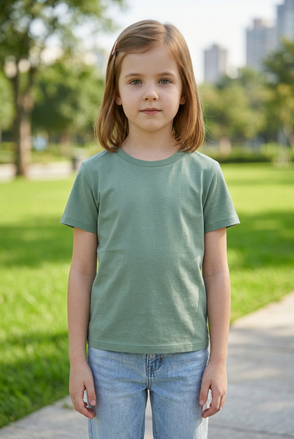 PRE-ORDER | Bamboo Sensory-Friendly T-Shirt | Sage Green — Kids