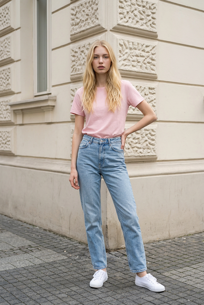 PRE-ORDER | Bamboo Sensory-Friendly T-Shirt | Blush Pink — Adult